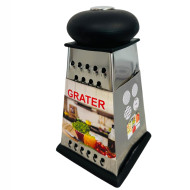 Терка металлич. GRATER PA 15-22 4-х пласт. черная ручка 21х12х12см PRW (1) Терка металлич. GRATER PA 15-22 4-х пласт. черная ручка 21х12х12см PRW (1)