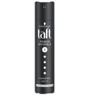 Лак для волос TAFT Power Invisible Невидимая Фиксация, черный. 250мл (12)