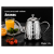 Чайник завар. Ананас нерж. серебро Pineapple kettle 1,5л. PA-1300 PRW (12)