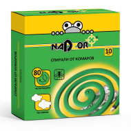 Спирали от комаров NADZOR ISM004C 10 шт. малодымные без запаха зеленые (60) Спирали от комаров NADZOR ISM004C 10 шт. малодымные без запаха зеленые (60)
