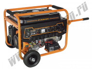 Генератор бензин. CARVER PPG-9000E (7,5кВа/6,8кВа, топл. бак 25 л, однофазн. колеса, ручк.)