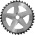 Диск для триммера 255 х 25.4 х 36 Silver, п/к 25.4х22мм, LiteWerk (50)