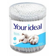 Ватные палочки YOUR IDEAL 200шт. стакан (36) Ватные палочки YOUR IDEAL 200шт. стакан (36)