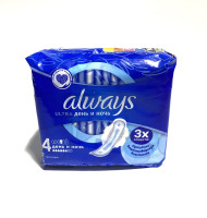 Прокладки женские ALWAYS Ultra  6капл. 7шт. 4разм. (24)