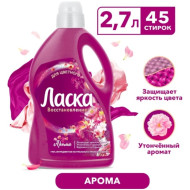 Жидкое средство для стирки ЛАСКА Арома-уход 2,7л. (6) Жидкое средство для стирки ЛАСКА Арома-уход 2,7л. (6)