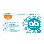 Тампоны O.B ProComfort Super, 16шт. 4кап. (12)