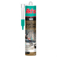 Силикон санитарный AKFIX 100 S 280мл прозрачный SA031 (24)