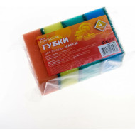 Губки для посуды EUROHOUSE 4шт. 90х60х35мм 13187 (40)